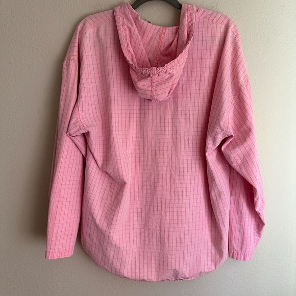 Vintage 80s 90s PCH Pacific Coast‎ Highway Pullover Hoodie Pink Striped L - Picture 5 of 12